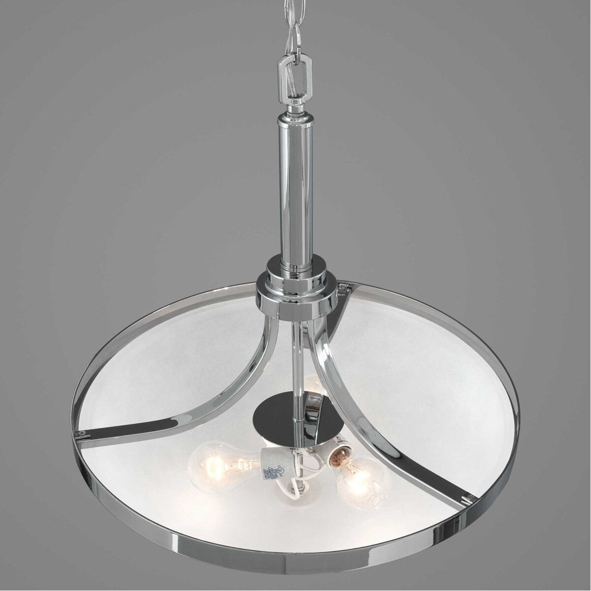 Topsail 3 Light 18.75 inch Polished Chrome Inverted Pendant Ceiling Light